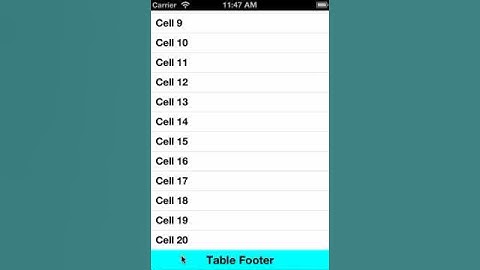 Manage UITableView Footer Height334