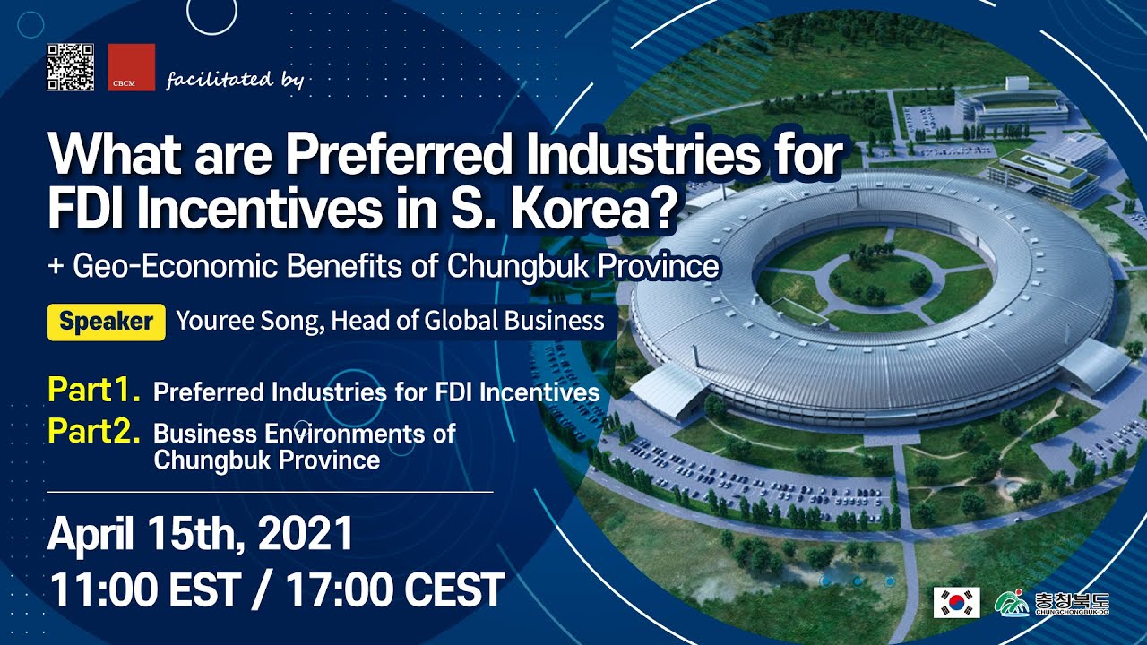 What are Preferred Industries for FDI Incentives in S. Korea?