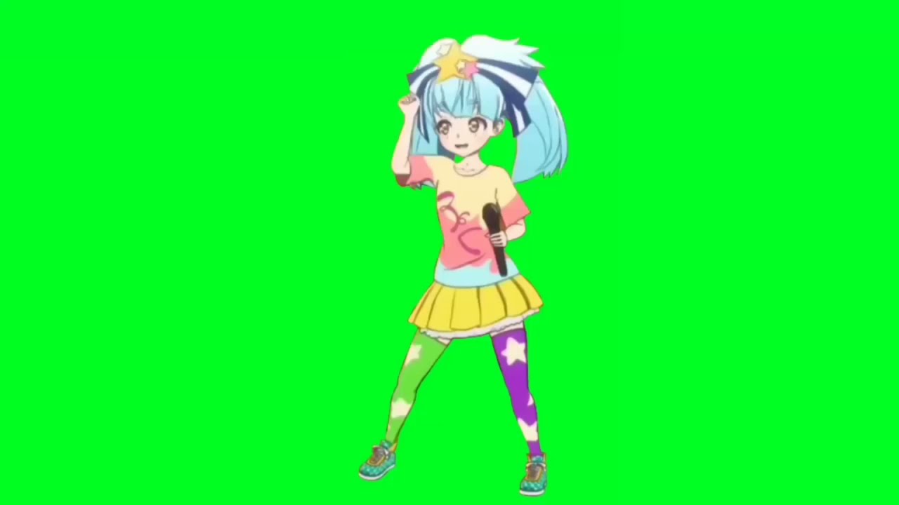 Anime Green Screen: Zombieland Saga - Lily Hoshikawa