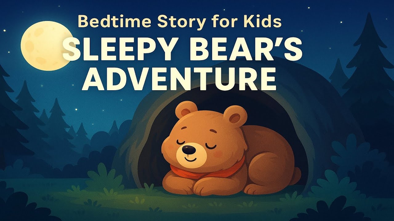 Bedtime Story for Kids | Sleepy Bear’s Forest Adventure | Relaxing Read ...