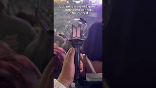 I Tested My AliExpress BTS Lightstick at the Concert… 😭💜 #BTS #ArmyBomb #BTSConcert #Kpop #Shorts