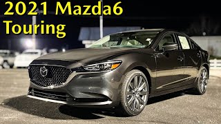 First Look | 2021 Mazda6 Touring at night in Machine Gray