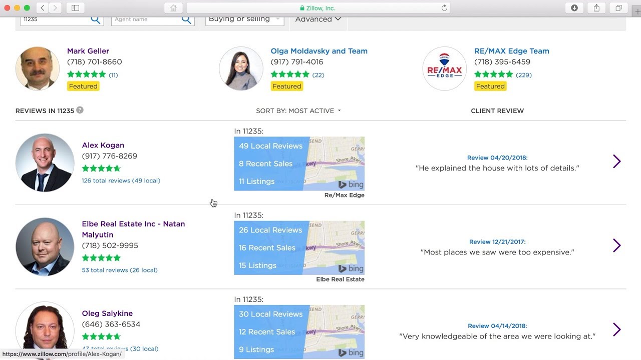 Who is #1 Real Estate Broker in 11235