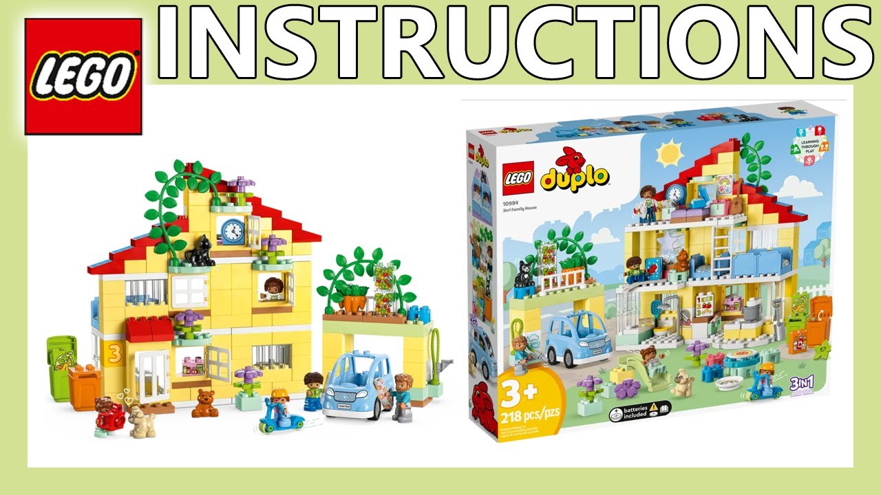 LEGO Instructions | 3in1 Family House | 10994 | LEGO DUPLO 2023