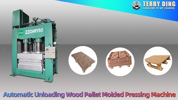 Automatic Unloading Wood Pallet Molded Pressing Machine