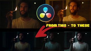 Davinci Resolve - Four different grades from the same Bmpcc4k footage