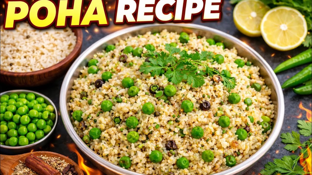Perfect Breakfast Poha Recipe | Soft, Tasty & Healthy Poha  | झटपट पोहा रेसिपी | 10 मिनट में 