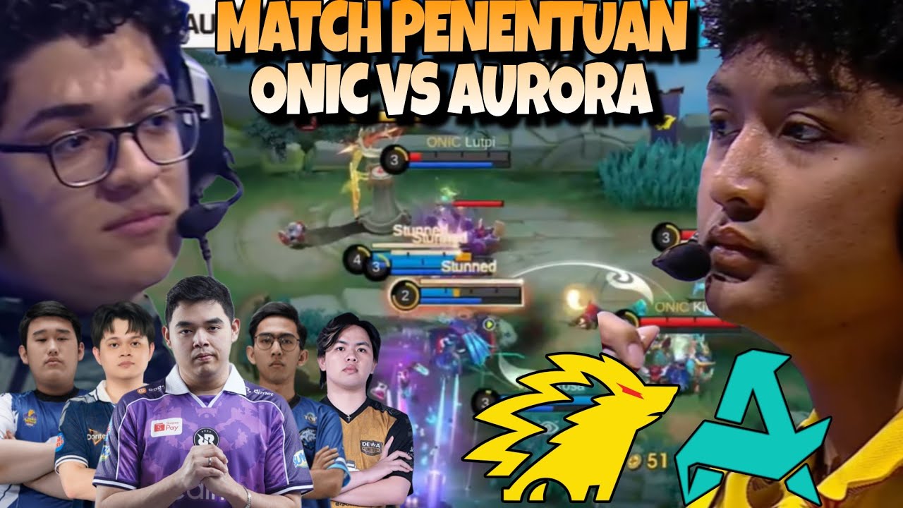 PENENTUAN MENEGANGKAN GINI !! TIKET KE KNOCKOUT !! ONIC VS AURORA MATCH 3 - EWC MLBB 2026