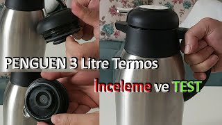 Penguen Png-1300B 3 Litre Çift Katlı Çelik Çay Termosu Premium Stainless Steel Vacuum Flask