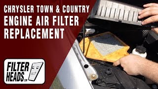 How to Replace Engine Air Filter 2013 Chrysler Town & Country V6 3.6L