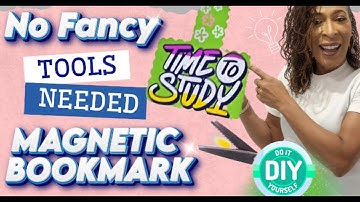 No Fancy Tools - Create Magnetic Bookmarks in Canva AT HOME - DIY