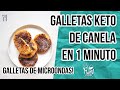 🍪GALLETAS KETO DE CANELA DE 1 MINUTO EN MICROONDAS | 1 MIN MICROWAVE KETO COOKIES | Manu Echeverri