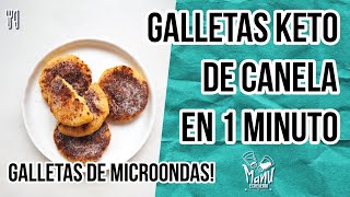 GALLETAS KETO DE CANELA DE 1 MINUTO EN MICROONDAS | 1 MIN MICROWAVE KETO COOKIES | Manu Echeverri