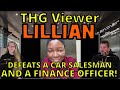 LILLIAN DEFEATS DEALER FINANCE OFFICER &amp; CAR SALESMAN with FREE THG Resources, The Homework Guy