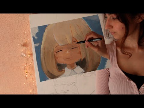 ASMR Acabo un cuadro en 1 día ✨ Soft Spoken y susurros