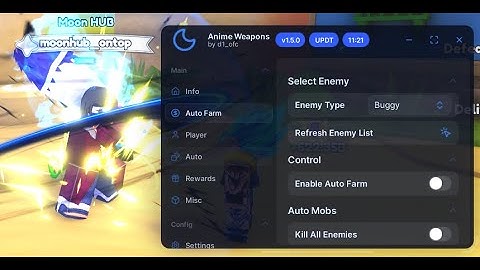 Script Anime Weapons | Moon Hub [BEST] | Auto rankup, Auto farm, Auto collect, auto roll and more...