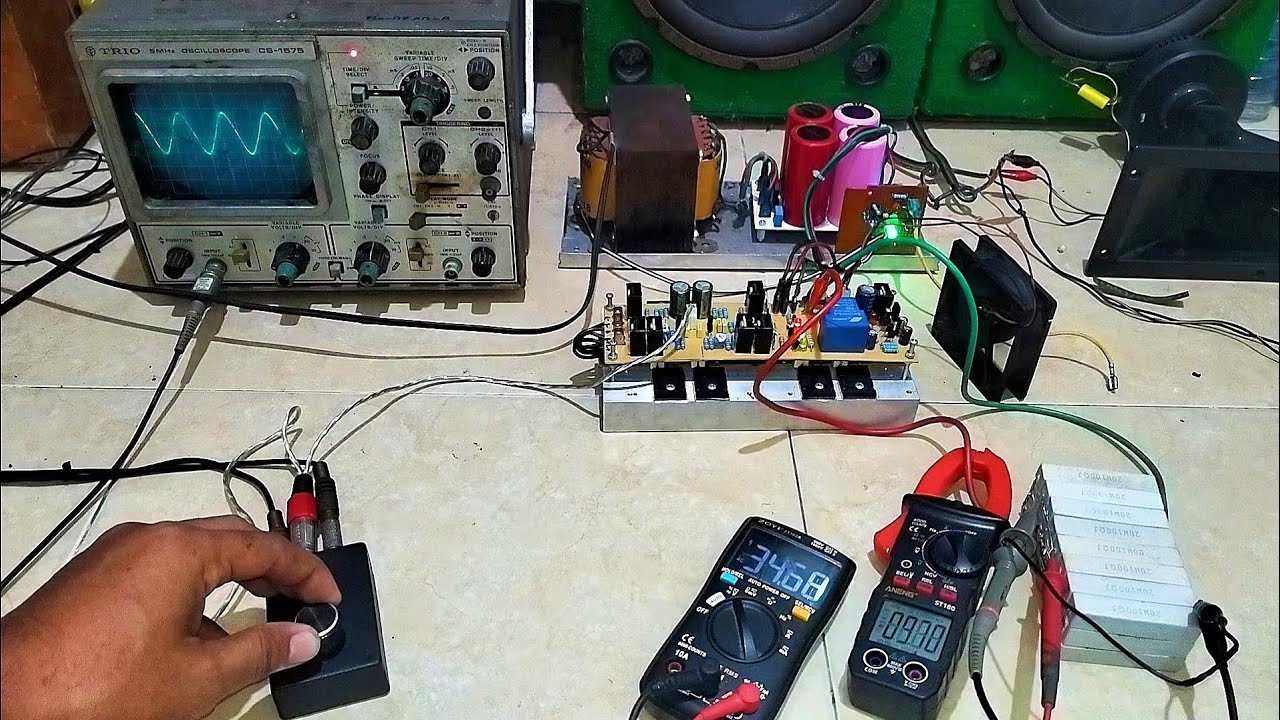 Load Power Pakai Osiloscope Analog