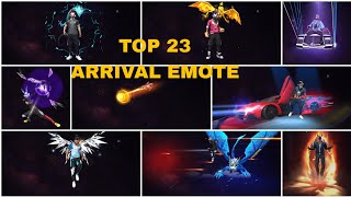 TOP 23 ARRIVAL EMOTE   | free fire के  23  सबसे अच्छे  Lobby emote