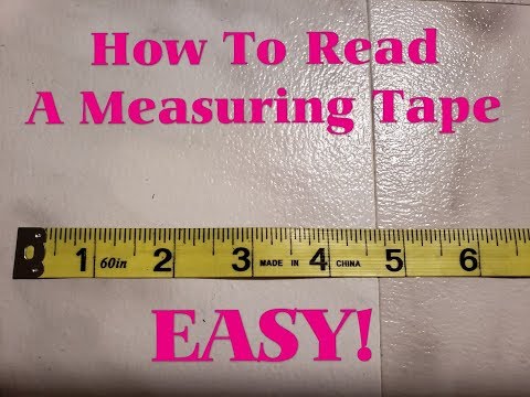 How To Read A Tape Measure - YouTube