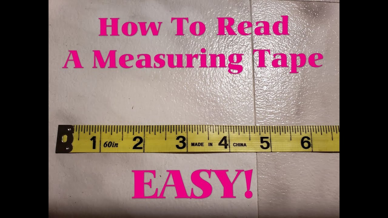 How To Read A Tape Measure Youtube