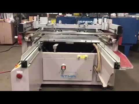 ATMA Atmace 710/G Screen Printing Press - Cosmex Graphics - YouTube