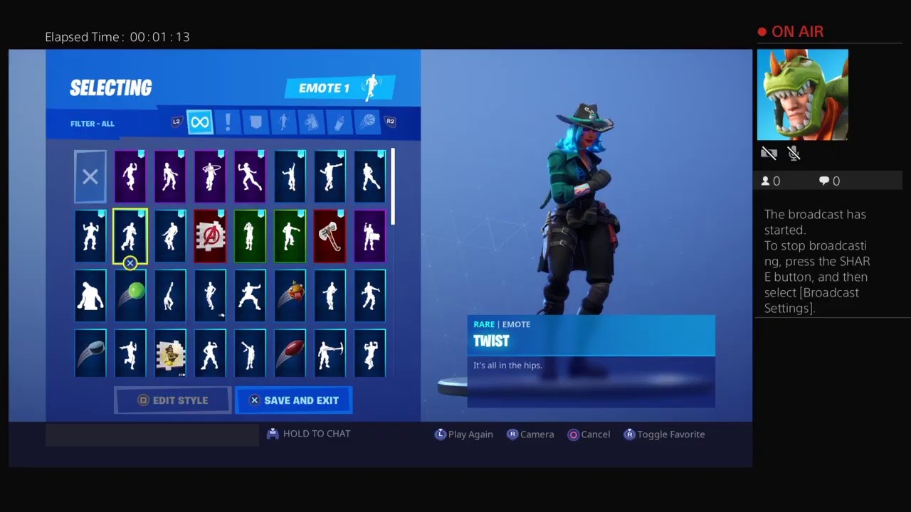 Trying all my dances with the new style for sidewinder