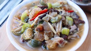 Beef Tendon Soup: Nqaj Nyuj Leeg Hau