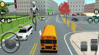 School Bus 3D Simulator - Şehir Okul Otobüsü Sürüşü - City School Bus Driving - Android gameplay screenshot 5