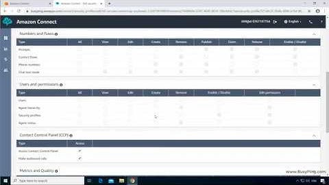 Amazon Connect Tutorials | part 09 | Creating user accounts and security profiles