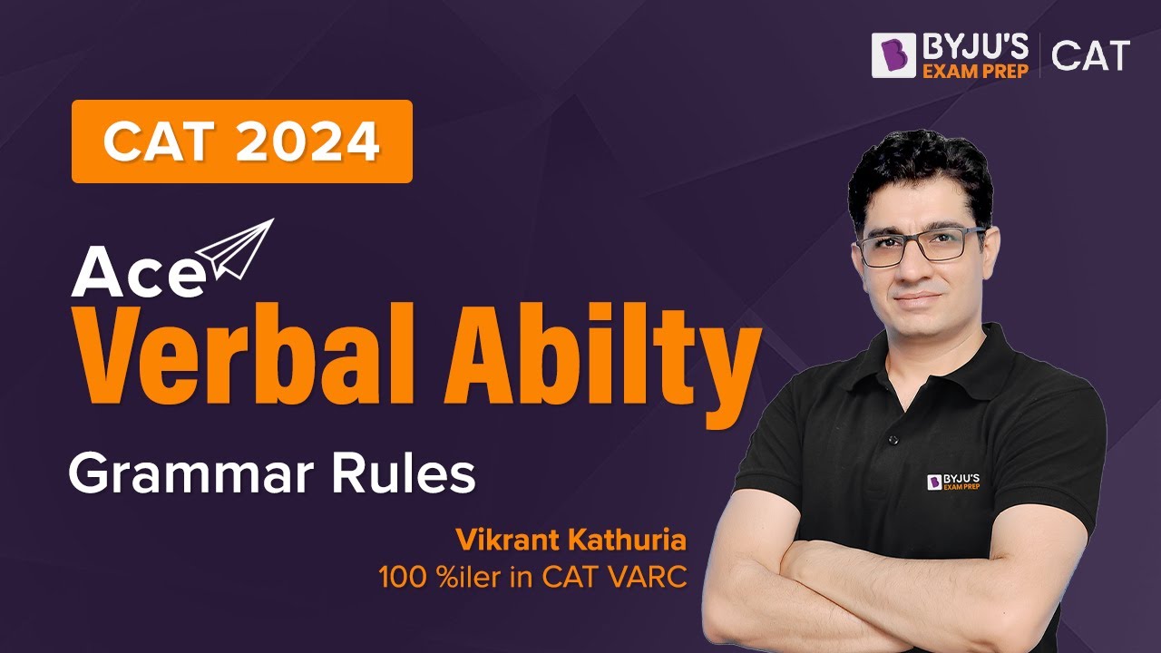 CAT 2024 VARC | Ace Verbal Ability | Grammar Rules | CAT 2024 ...