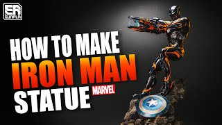 How To Make Marvel Iron Man Statue at Home!