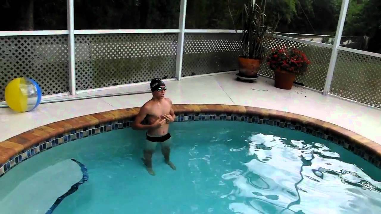 Brandon Swimming on the Tether YouTube