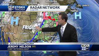 Frigid temperatures, bitter cold wind chills for the Christmas holiday weekend