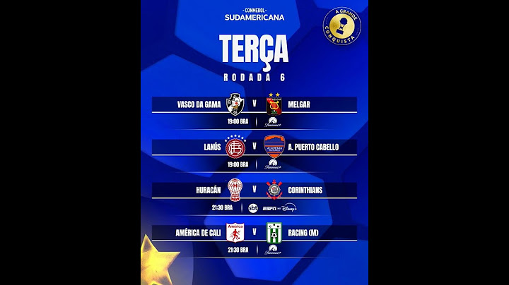 Vasco e Corinthians precisam vencer hoje para seguirem na Copa CONMEBOL Sul-americana.