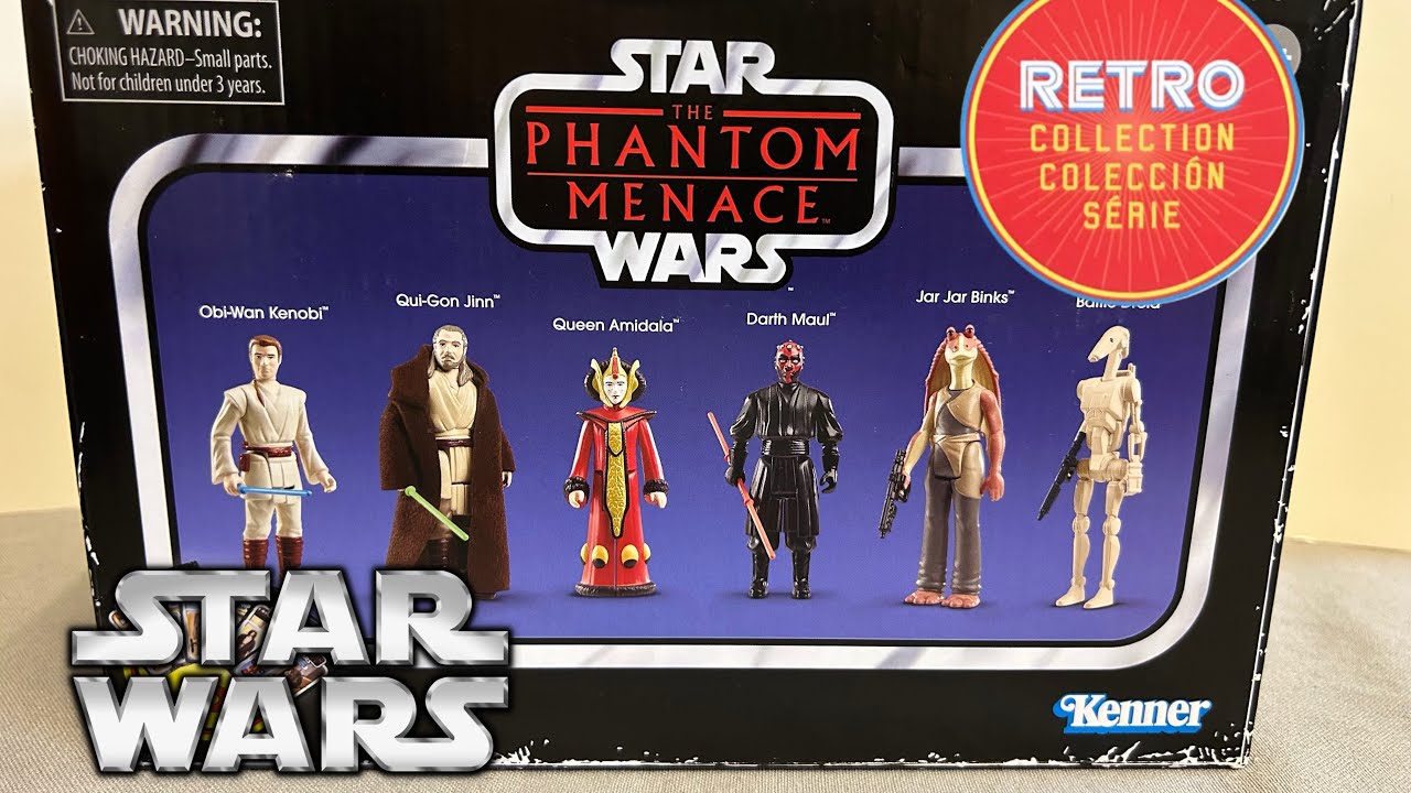 Star Wars The Phantom Menace Retro Collection 6 figure wave review