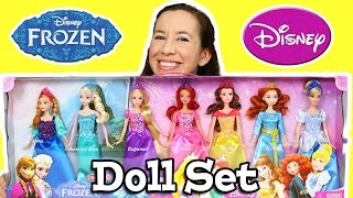 Disney frozen & princess doll set holly reviews the target exclusive
and set. it comes with 7 dolls, elsa, anna...