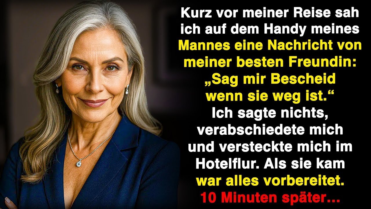 Das Handy meines Mannes leuchtete um 23:47 Uhr auf, und ich las: „Wenn sie weg ist, sag Bescheid.“ Die Absenderin war Sabine, meine beste Freundin seit zwanzig Jahren, die Patin meines Sohnes. Wir...