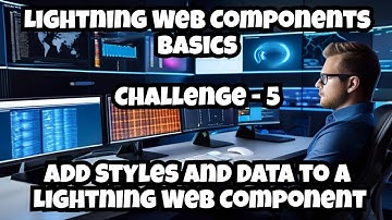 Lightning Web Components Basics | Salesforce | Add Styles and Data to a Lightning Web Component