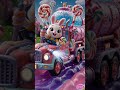 Bunny Cleans Jelly Splash 🟣🐰 Satisfying Loop  #kids