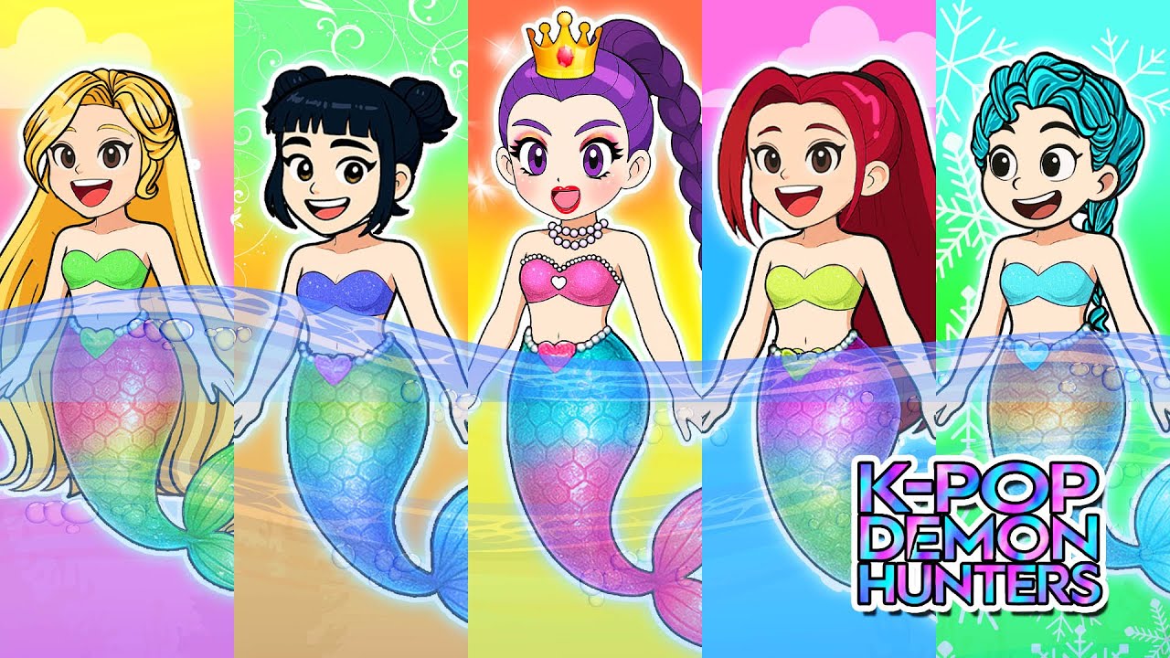 Huntrix & Saja Boys: Cardboard vs Fluffy vs Rainbow Couples Contest! | DIY Fashion Paper Dolls