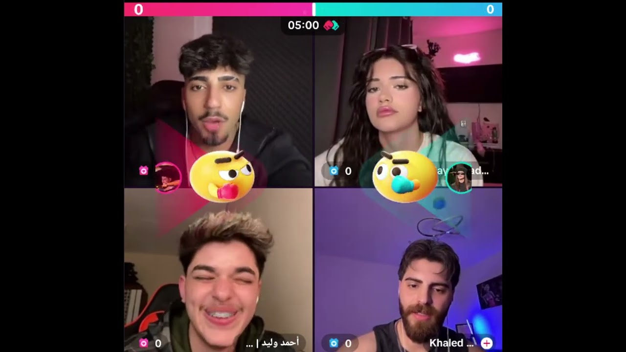 الان مع نايا واحمد وليد وخالد لقاء الفنانين دردشة ووناسة نايا انصدمت لما عرفت انو احمد وخالد اصدقاء