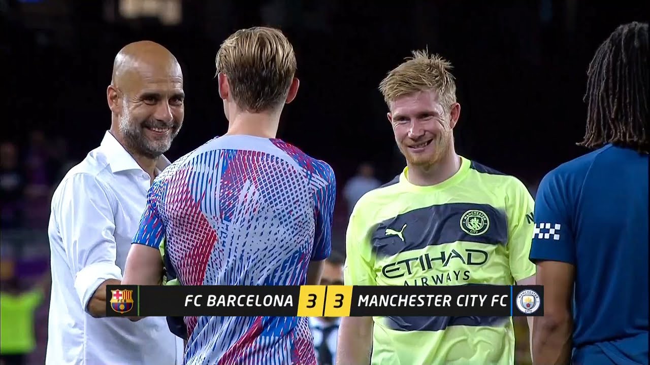 FC Barcelona vs Manchester City (3-3) - 2022 Friendly 1080i English Commentary