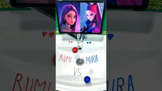 Rumi vs Mira 😍 Don’t Miss The End!🔥 #MiraVsRumi #HUNTRX #KPopDemonHunters 