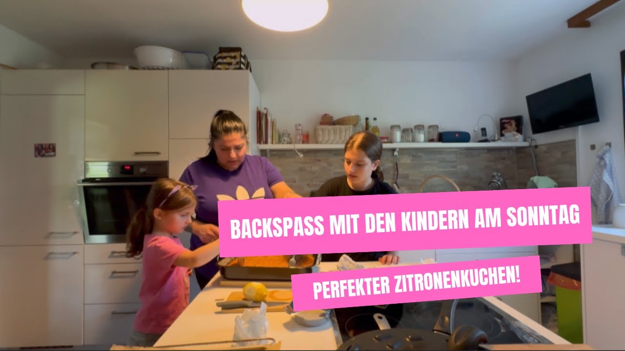 Backen mit den Kindern | unser perfekter Zitronenkuchen-Sonntag! | Fahrradtour | Vlog