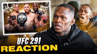 Israel Adesanya Reacts to INSANE UFC 291 Pay Per View
