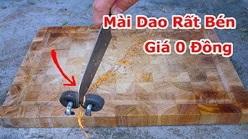 Chế Máy Mài Dao , Mài Kéo Siêu Bén Với Giá 0 Đồng / Cách Làm Dụng Cụ Mài Dao Kéo Từ Viên Đá Bật Lửa