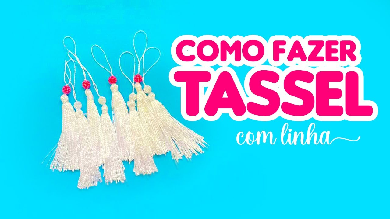 COMO FAZER TASSEL COM LINHA PARA ARTESANATO !!