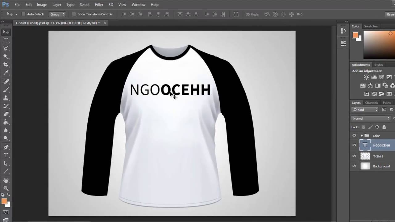 T Shirt Design Tutorial Photoshop Basic YouTube