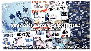 Stray Kids Korean Address Haul! ✰ Trying to Complete OT8 - Exclusive Vinyl, &, and Fans Versions!