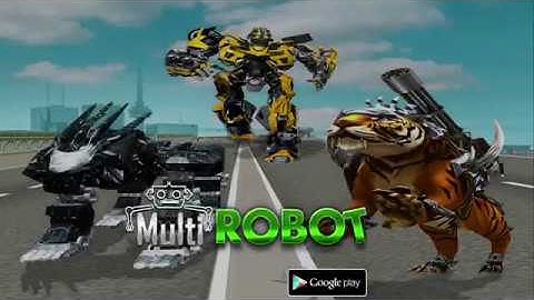 Multi Robot Transform Police Dog, Tiger & Wildcat